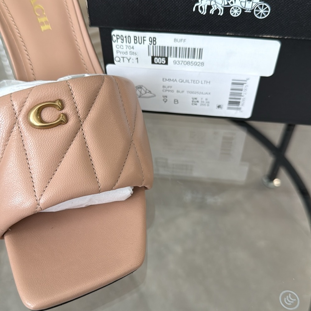 NWB Coach Emma Quilted Wedge - Picture 10 of 12